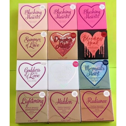 Makeup Revolution I ♡ Makeup Blushing Hearts Baked Bronzer Blusher Highlighter