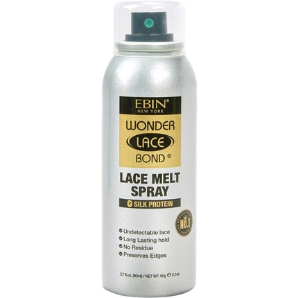 EBIN Wonder Lace Bond Lace Melt Aerosol Spray 80ml Silk Protein