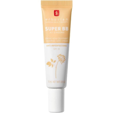 Erborian Super BB Cream with Ginseng Full Coverage BB Cream for Acne Prone Skin Nude 15ml