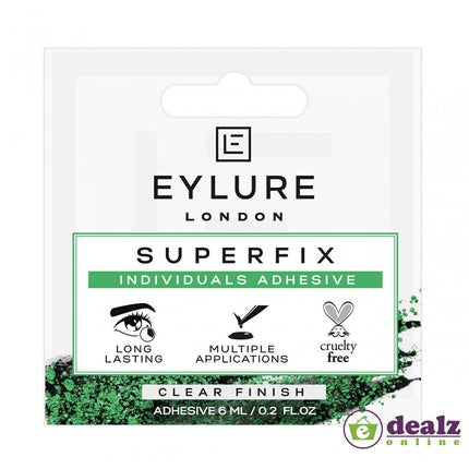 Eylure Superfix Eyelash Adhesive Glue Clear Black 6ml