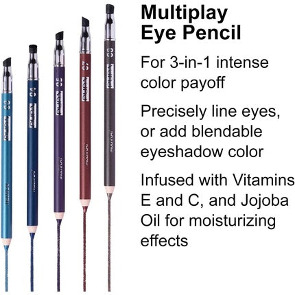 PUPA Milano Multiplay Triple-Purpose Eye Pencil 1.2g Pure Silver