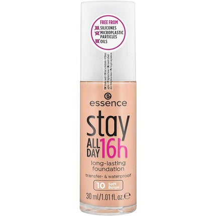 Essence Stay All Day 16h Long-Lasting Foundation 10 Soft Beige