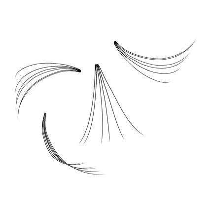 ARTDECO Permanent Individual Lashes Artificial Single Eyelashes for Long-Term Wear 1 Piece Long Black