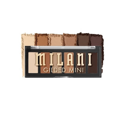 Milani Gilded Mini Eyeshadow Palette with 6 Matte and Shimmer Hues Whiskey Business