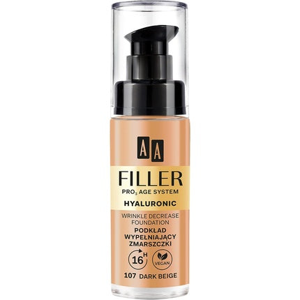 Aa Make Up Filler Wrinkle Decrease Foundation Pro Age System 107 Dark Beige 30ml