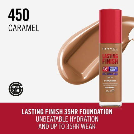 Rimmel Lasting Finish 35HR Foundation 450 Caramel