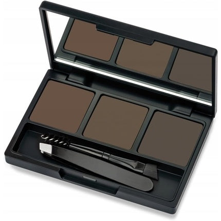 Eyebrow Styling Kit 02 Ash Golden Rose Powder Tweezers & Brush New 03 Deep Brown