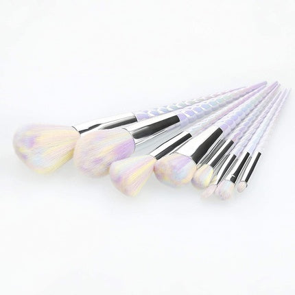 T4B MIMO 8-Piece Makeup Brush Set Cosmetic Brush Set Beauty Foundation Powder Brush Eyeshadow Flawless Makeup Premium Brush Set Kabuki Blush Brush Foundation Contouring Unicorn