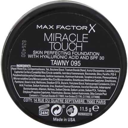 Max Factor Miracle Touch Foundation Tawny 19