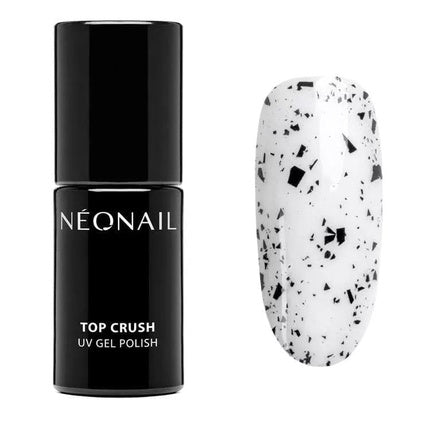 NEONAIL UV Nail Polish Top Coat Gel UV Top Crush Black Gloss 7.2ml