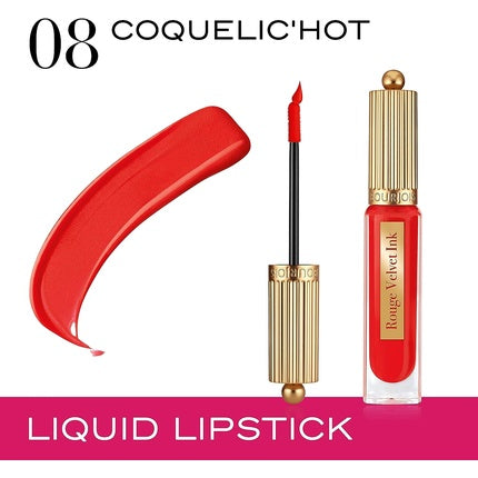 Bourjois Rouge Velvet Ink Matte Liquid Lipstick 08 Coquelic'hot 3.5ml
