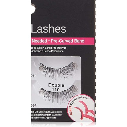 ARDELL Magnetic Double 110 Real Hair Magnetic Lashes with Magnetic Applicator - Vegan, Flexible, and Reusable