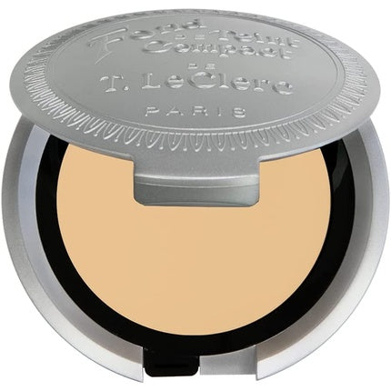 T-Leclerc Fond De Teint Compact Crème 02 Crème Naturel 8g - Effet Naturel/Poudré