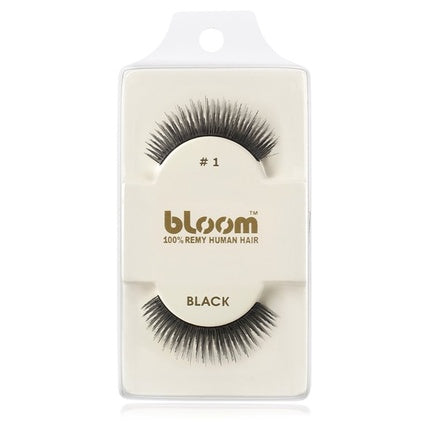 Bloom Natural False Eyelashes in Black - 1 cm