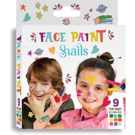 SNAILS Face Paint 9 Bright Colors 27g