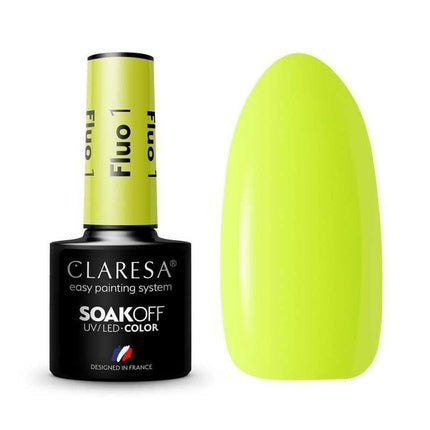 Claresa Soak Off Uv/Led Fluorescent Hybrid Nail Polish 01 5g