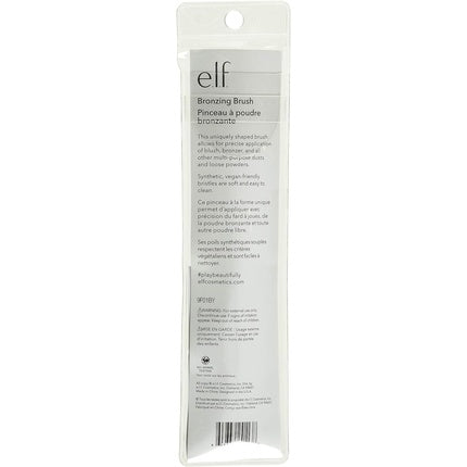 e.l.f. Cosmetics Bronzing Brush Synthetic Angled Bristles Expertly Define Shape and Contour Your Face