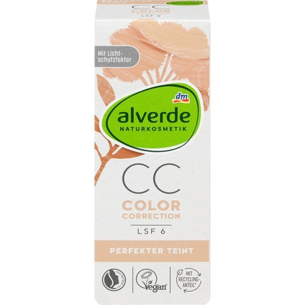 CC Cream Color Correction Perfect Complexion Natural Cosmetics Conceals Wrinkles and Skin Imperfections UVA/UVB Protection SPF 6 50ml
