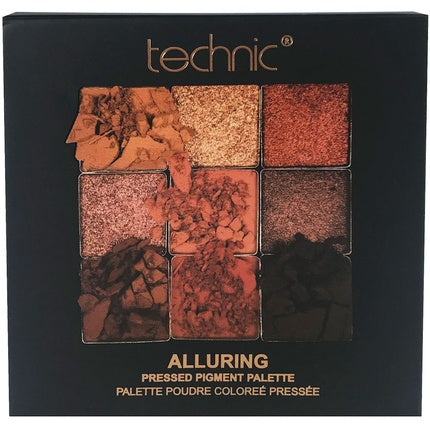 Alluring Pressed Pigment Palette - Bronze and Golden Shimmer and Matte Eyeshadow