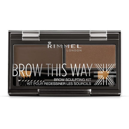 Rimmel Brow This Way Brow Sculpting Kit - 003 Dark Brown, 1.3g