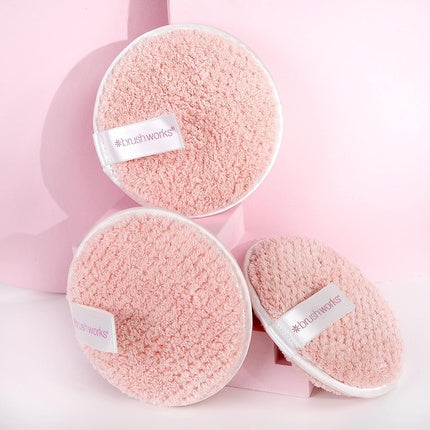 Brushworks HD Reusable Makeup Remover Pads - Pack of 3