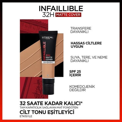 LOréal Paris Infallible Matte Cover Foundation 175 Rosy Undertone 30ml
