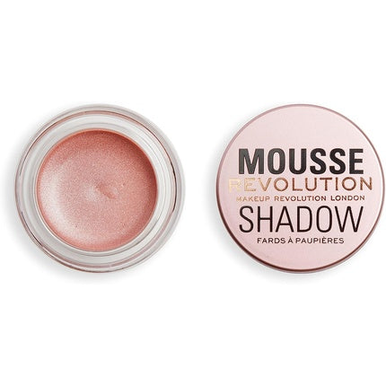 Makeup Revolution Mousse Shadow Creamy Colour for Cheeks and Eyes Whipped Lightweight Formula Cream to Powder Champagne 4g