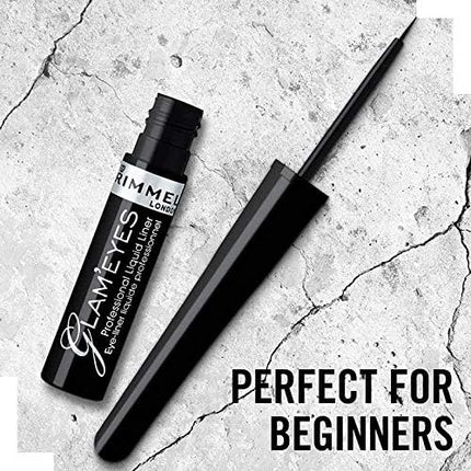 Rimmel London Glam'Eyes Professional Liquid Liner #001 Black Glamor 3.5ml