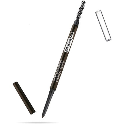 Pupa Milano High Definition Eyebrow Pencil 003 Dark Brown for Women 0.003 Oz