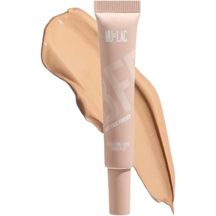 Mulac Cosmetics BFF LEO 5Y Hydrating Liquid Concealer Medium Beige with Yellow Undertone Vegan 10ml