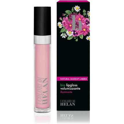 Helan I Colori Volumising Bio Lip Gloss Nourishing Moisturizing Long Lasting Shiny Finish Tinted Lipgloss with Plant Oils Waxes Wild Strawberry 4ml