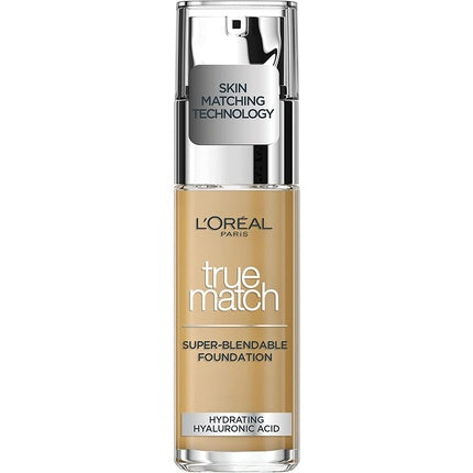 L'Oreal Paris True Match Liquid Foundation with Hyaluronic Acid and SPF 17 30ml 5.5W Golden Sun