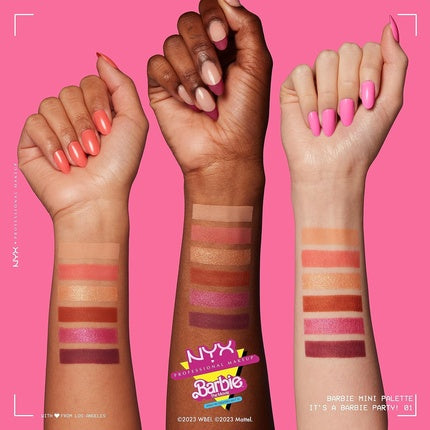 NYX PROFESSIONAL MAKEUP BARBIE Mini Eye Palette - It's a BARBIE Party