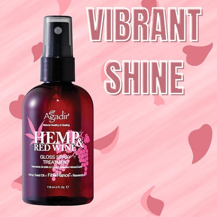 Agadir Hemp & Red Wine Gloss Spray Treatment 4 Fl. Oz