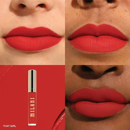 Milani Stay Put Longwear Liquid Lipstick - Smudge-Proof, Kiss-Proof, and Fade-Resistant Formula for All-Day Wear - That Girl