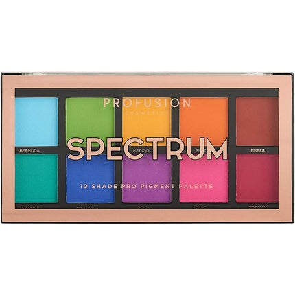 Profusion Cosmetics Spectrum Mixed 10 Shade Eyeshadow Palette