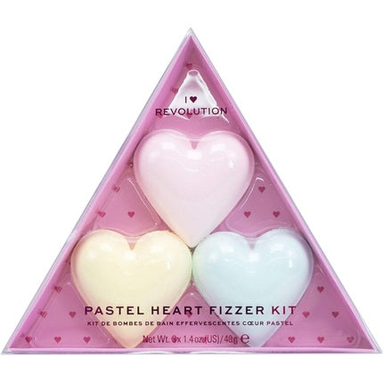 Heart Pastel Bath Fizzer Kit