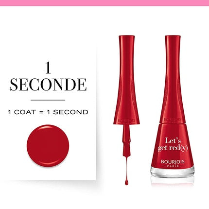 Bourjois 1 Seconde Nail Polish 09 Let's get red(y) 9ml