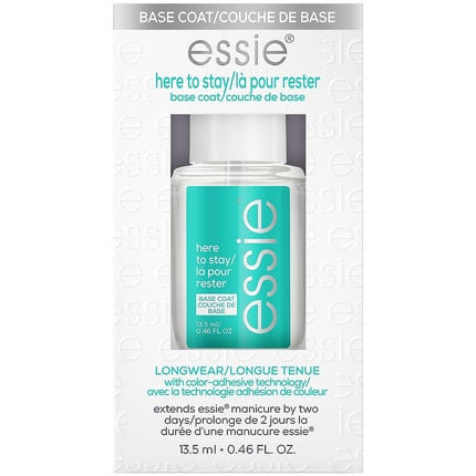 Essie Base Coat Here to Stay Nail Polish Color Fixation and Nail Protection from Discoloration 13.5ml
