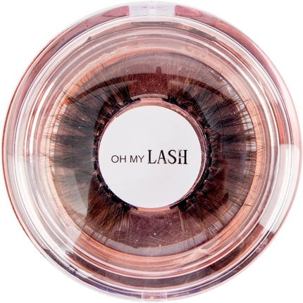 OH MY LASH Black Faux Mink False Strip Eyelashes in Rose Gold Reusable Lashes Case - You Glow Girl