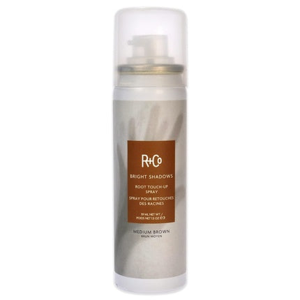 R+Co Bright Shadows Root Touch-Up Spray 1.5 oz Medium Brown