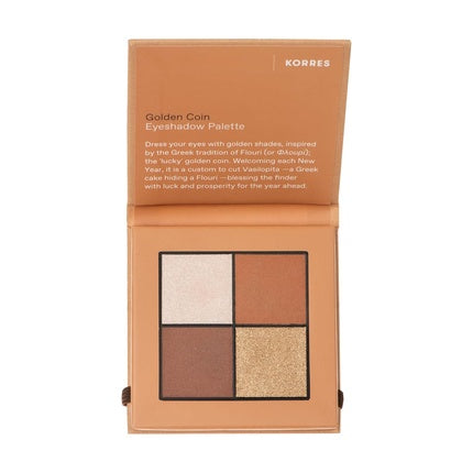 Korres Eyeshadow Palette Golden Coin in Golden Shades