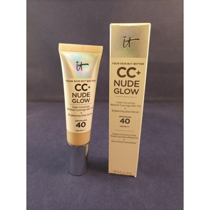 IT Cosmetics CC Nude Glow in Light Medium Coverage Skin Tint 32ml - New