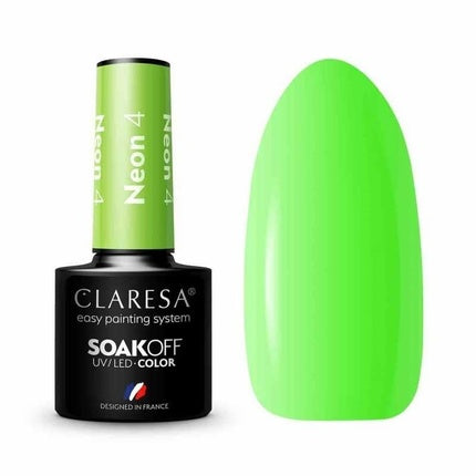 Claresa Soak Off Uv/Led Neon Hybrid Nail Polish 4 5g