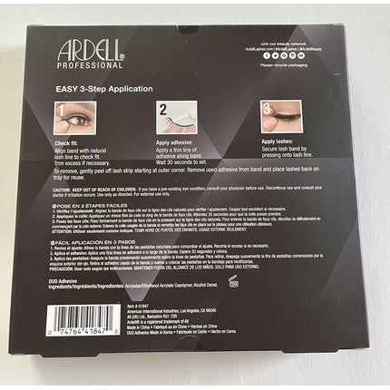 New Ardell Glam Lash Collection 10 Pair Pack of Lashes with Adhesive Duo Glue