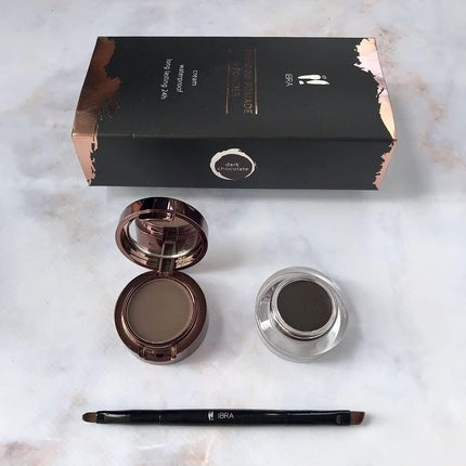 Ibra Eyebrow Pomade And Shadow Dark Chocolate 7g