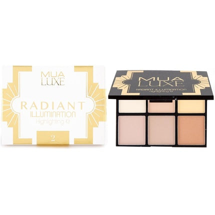 MUA Makeup Academy Luxe Radiant Illumination Highlight Kit 6 Shades Matte & Shimmer