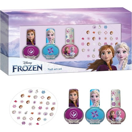Frozen Nail Set 3 Nail Polish + Nail Stickers