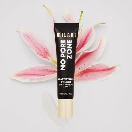 Milani No Pore Zone Mattifying Primer for Makeup 1.0 FlOz Matte Face Primer for Oily Skin
