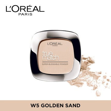 L'Oreal Paris True Match Super-Blendable Perfecting Powder - 5d/5w Warm Undertone, 9g